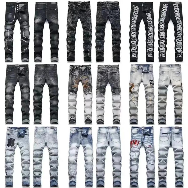 Distressed Slim-Fit Jeans