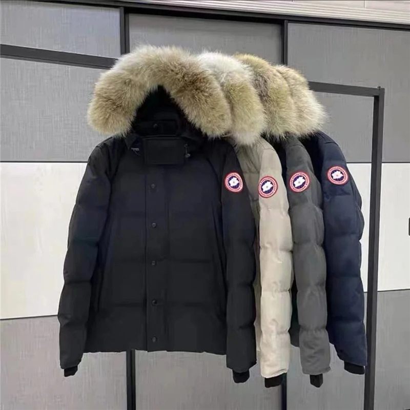 Fur-Trim Hooded Down Parka